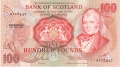 Bank Of Scotland Higher Values 100 Pounds, 26.11.1986